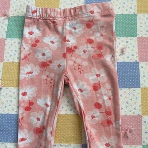 Pink flowery pants